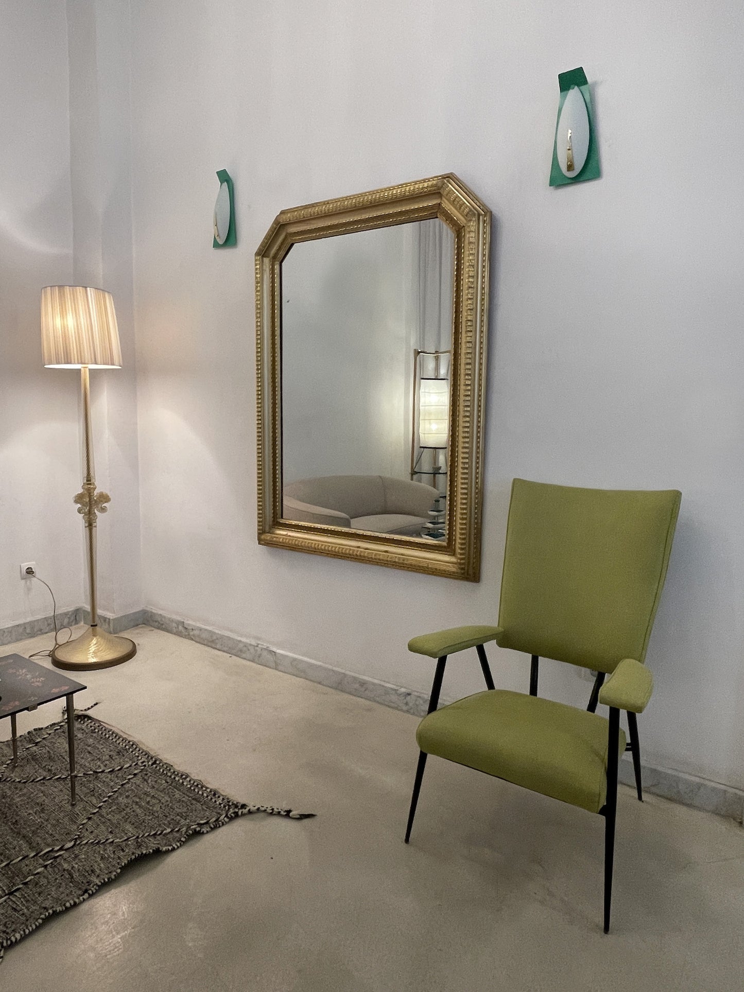 1950's Italian Geometric Wall Lights, Set of Two - Spirit Gallery