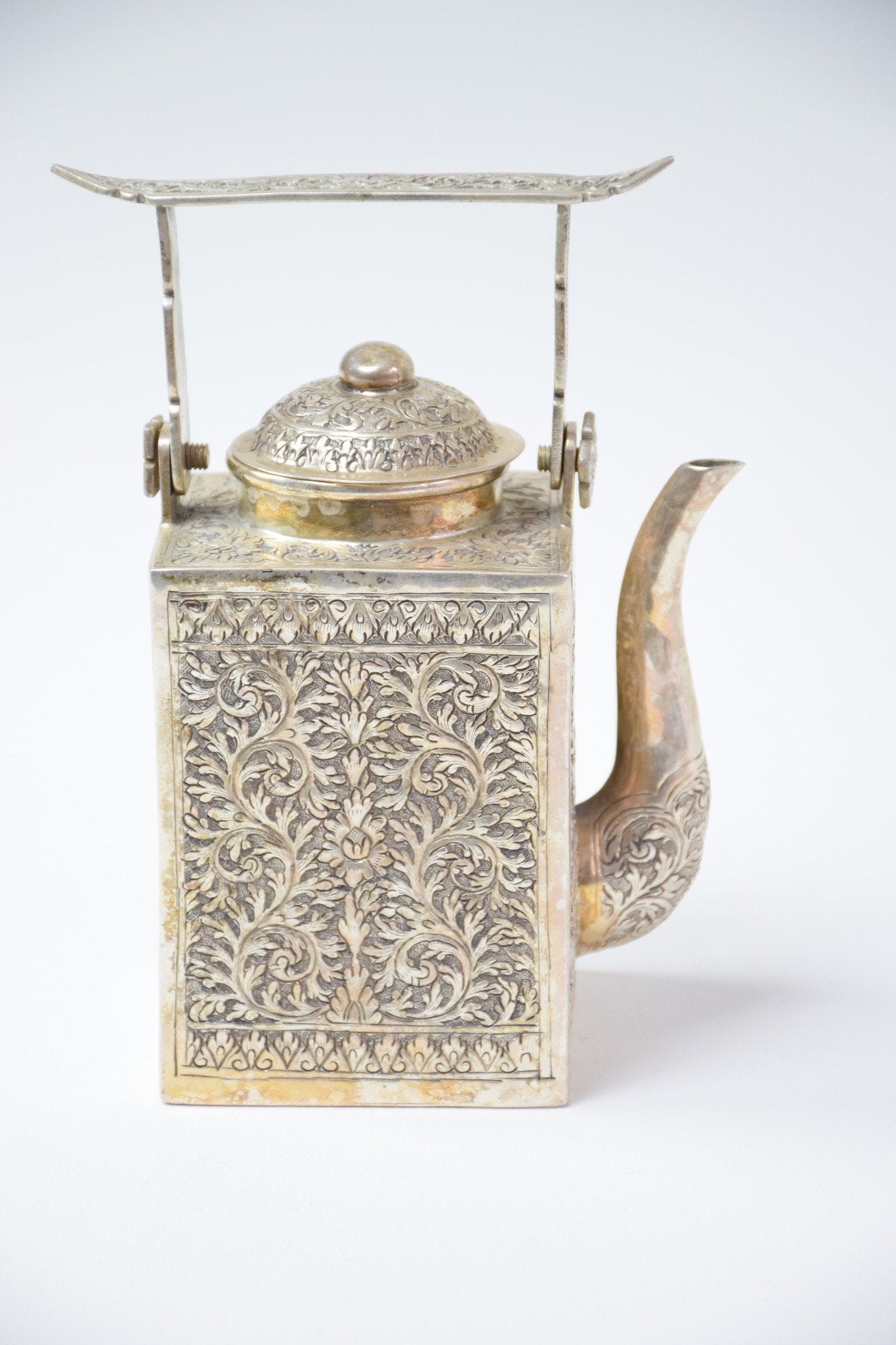 Antique Cambodian Silver Teapot - Spirit Gallery