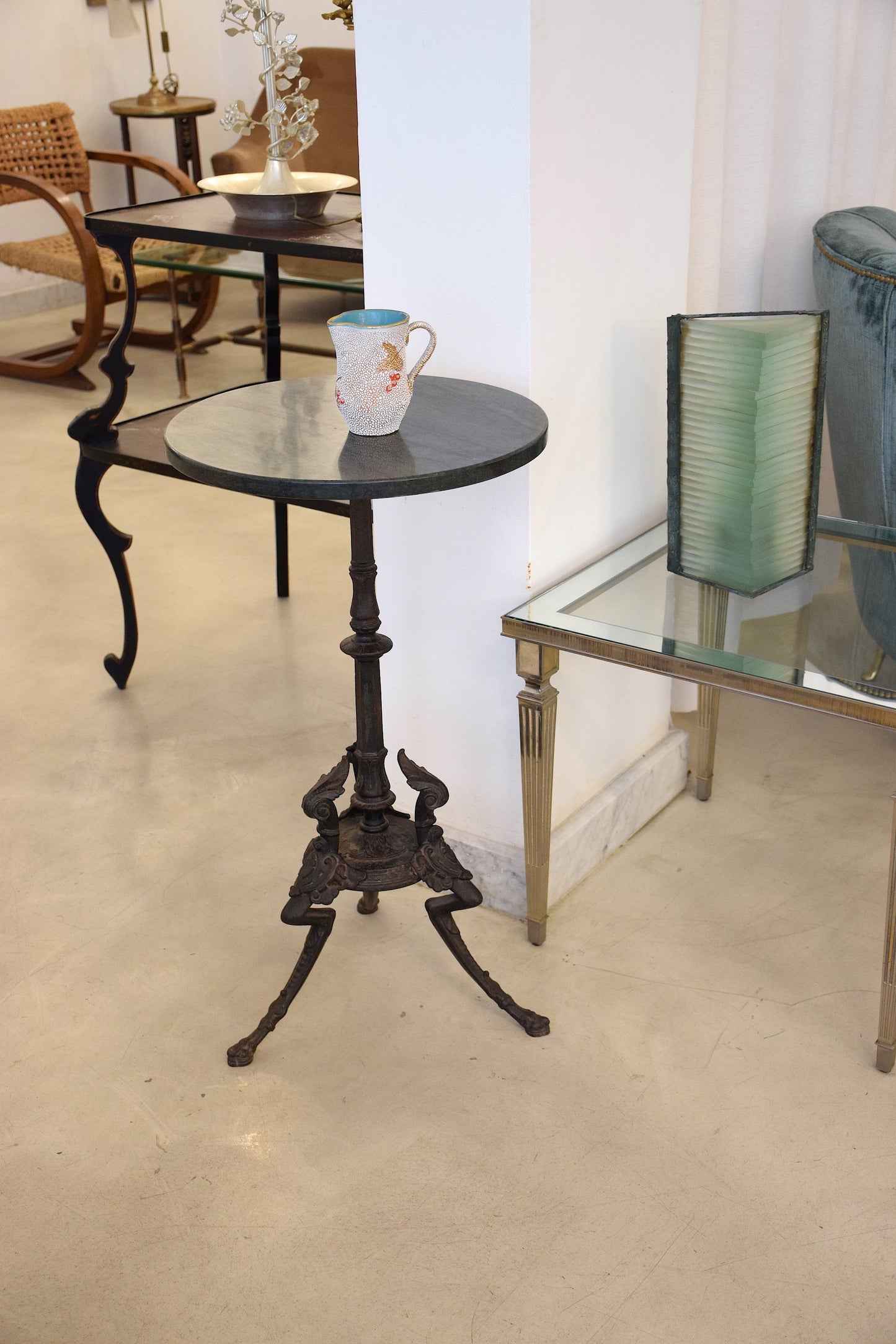 Antique Napoleon III Gueridon Table with Marble Top - Spirit Gallery