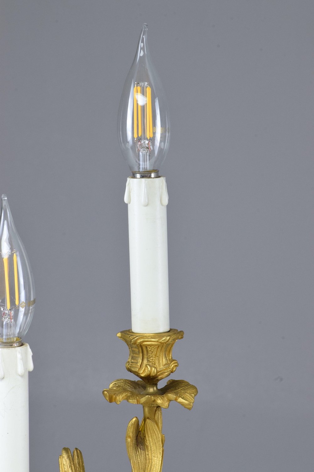 Antique Pair of French Ormolu Electrified Candelabras - Spirit Gallery