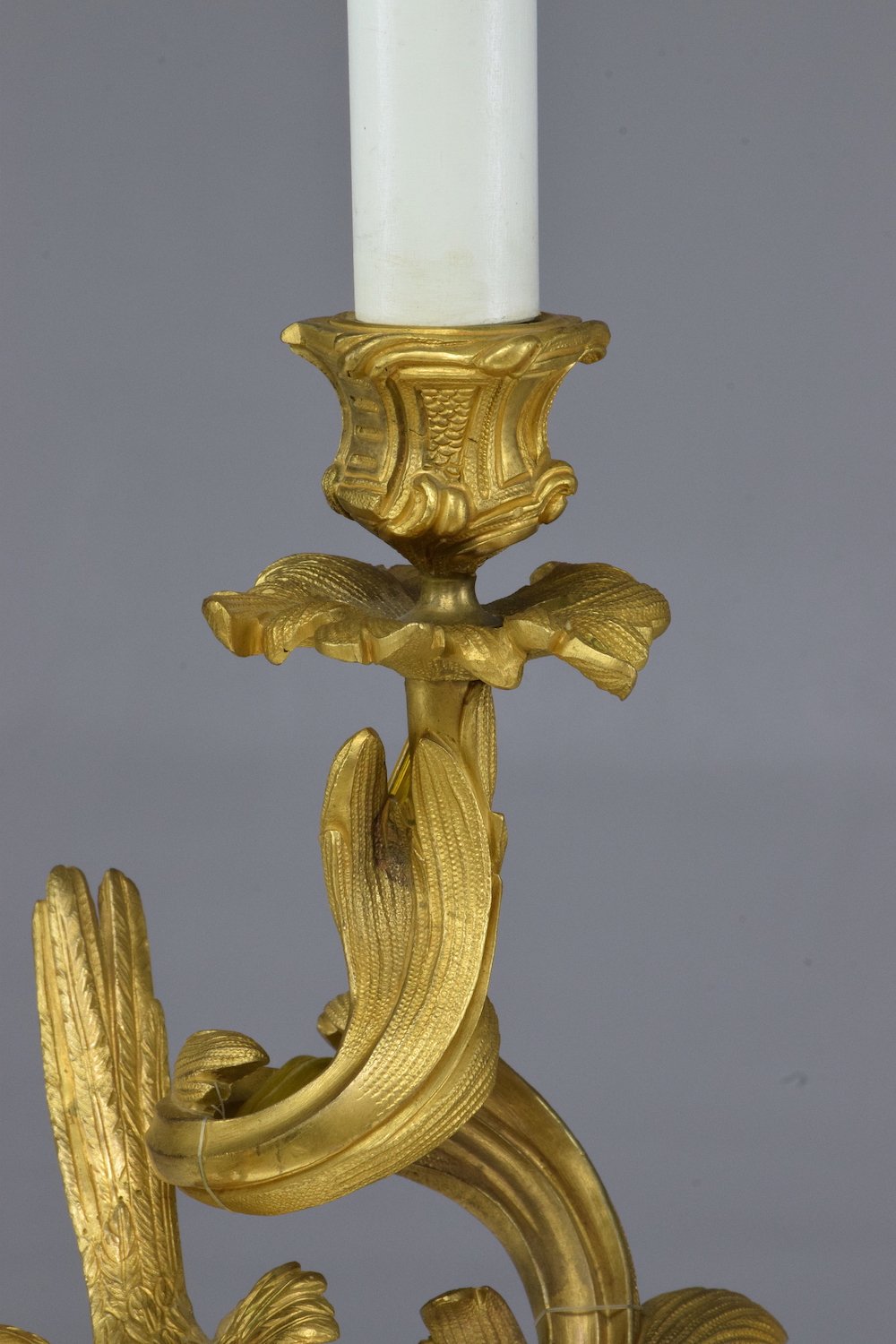 Antique Pair of French Ormolu Electrified Candelabras - Spirit Gallery