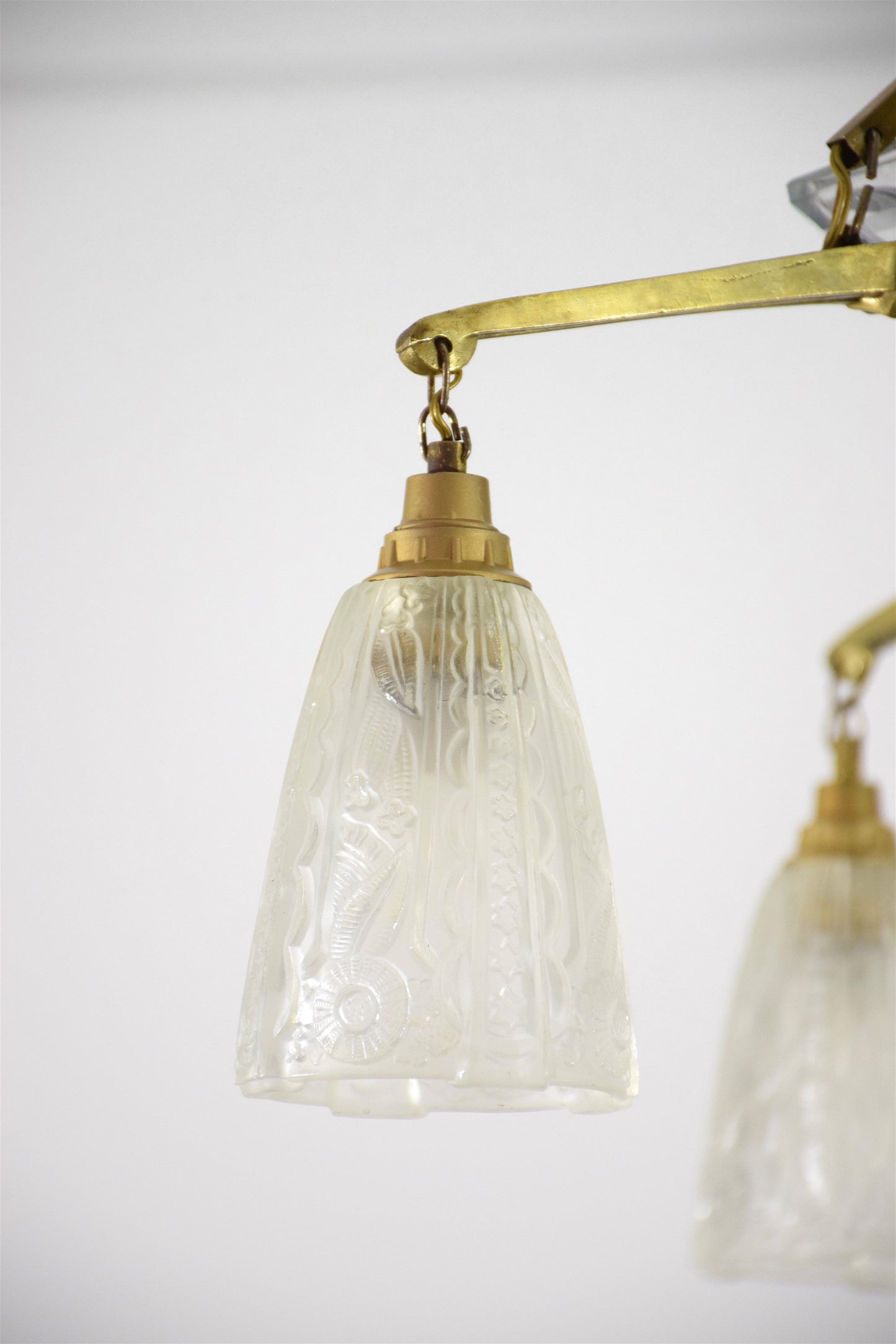 Art Deco Chandelier by Muller Freres, France, 1930's - Spirit Gallery
