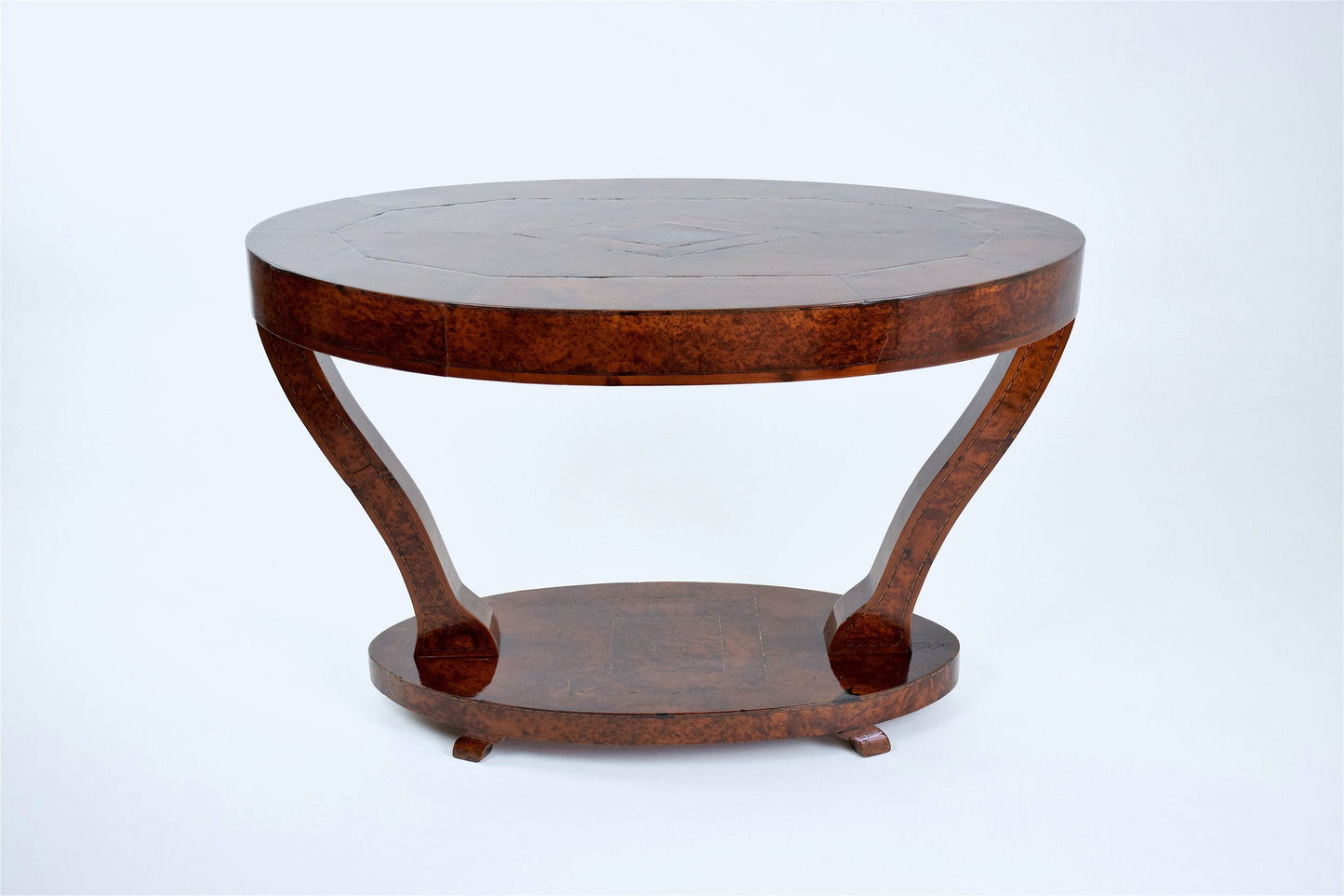 Artisanal Thuya Coffee Table from Essaouira, 1930's - Spirit Gallery