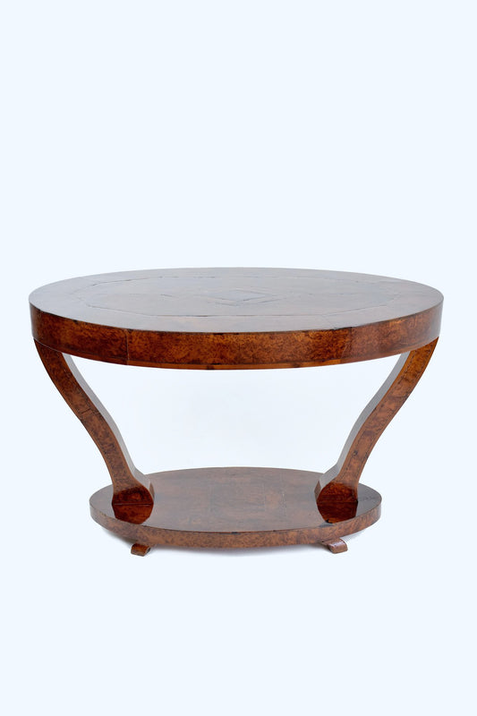 Artisanal Thuya Coffee Table from Essaouira, 1930's - Spirit Gallery