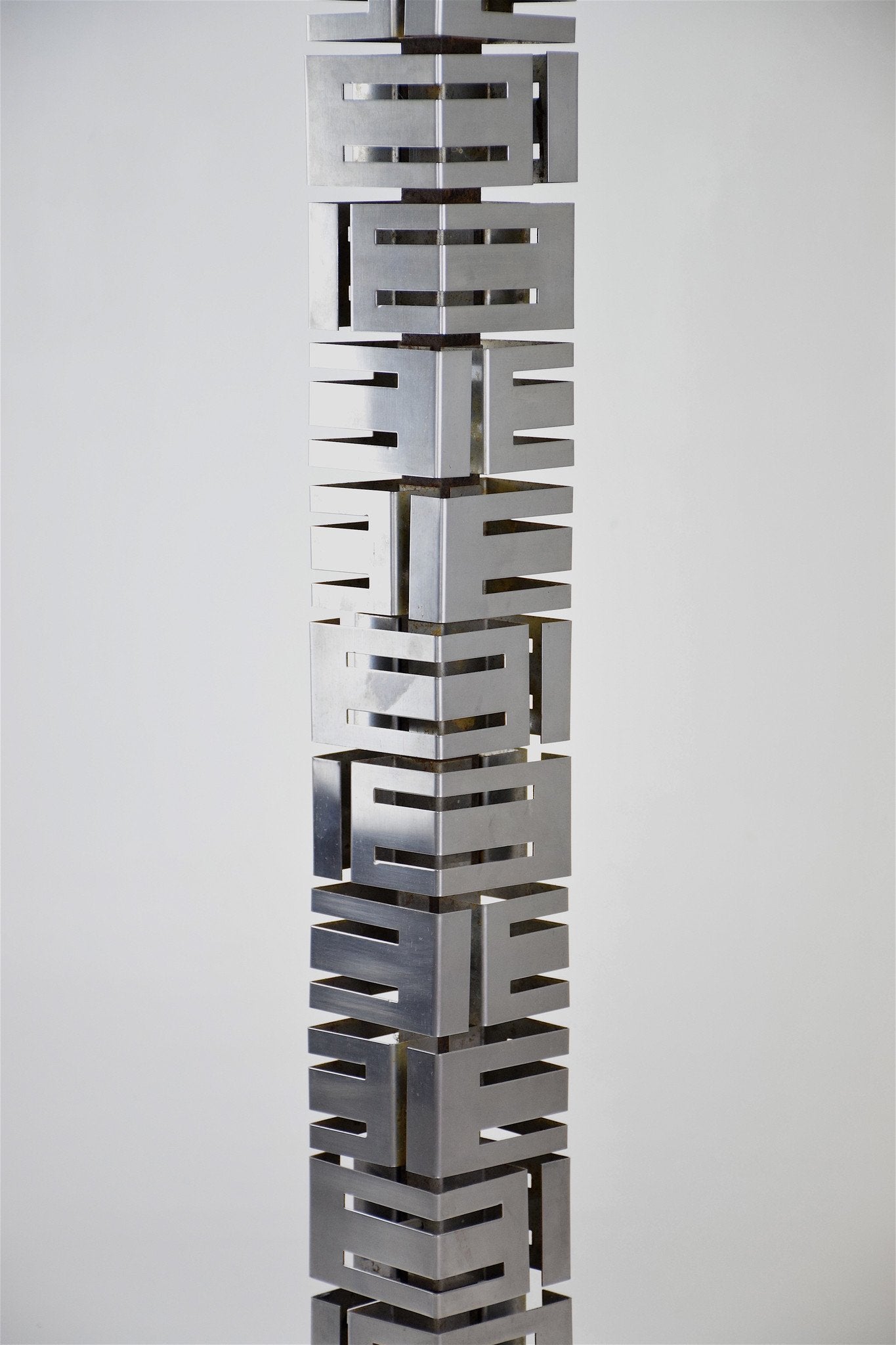 Building Metal Floor Lamp by Curtis Jere, USA, 1970's - Spirit Gallery