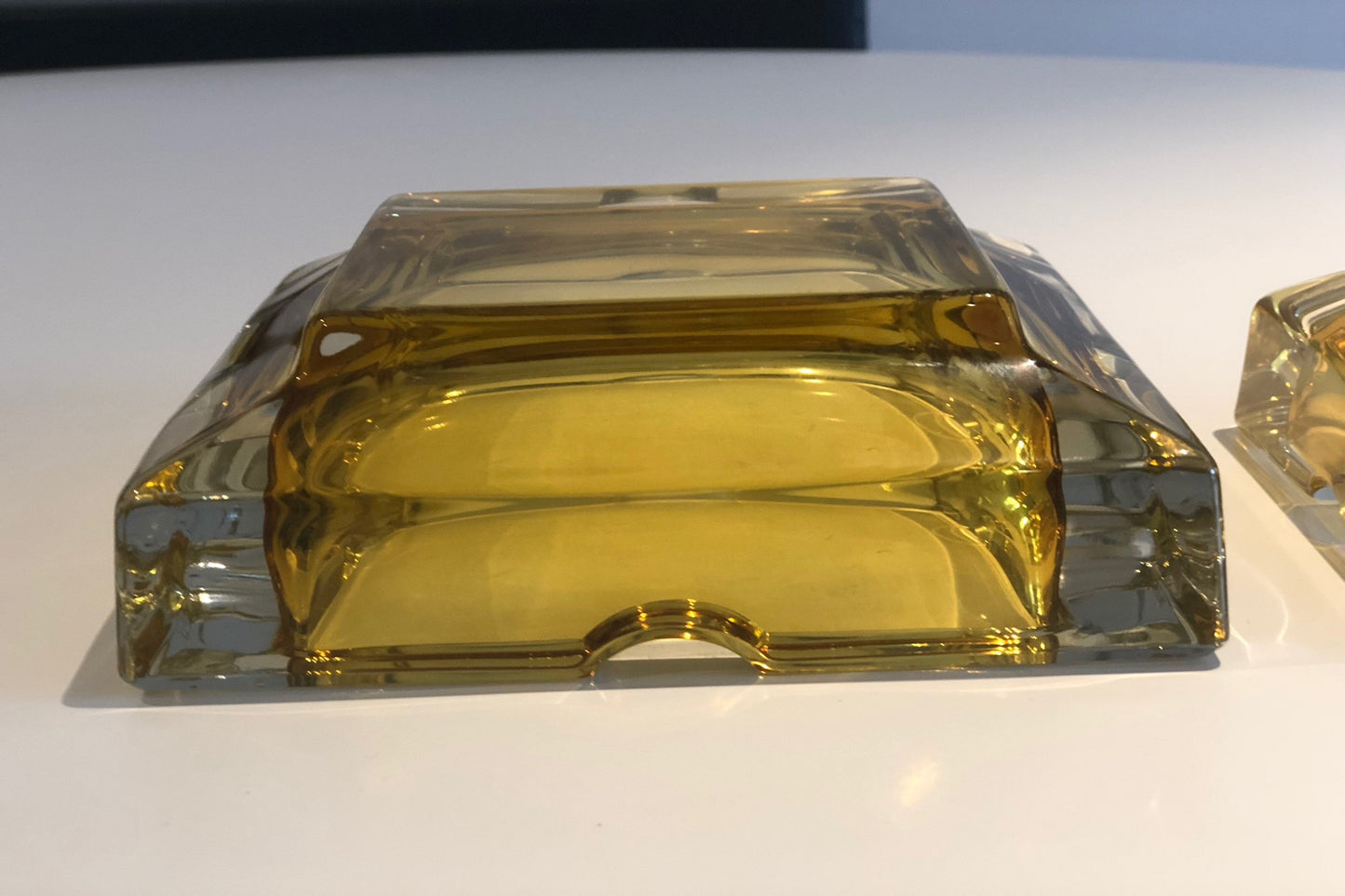 French 20th Century Vintage Glass Ashtrays, Set of Two, 1950s - Spirit Gallery