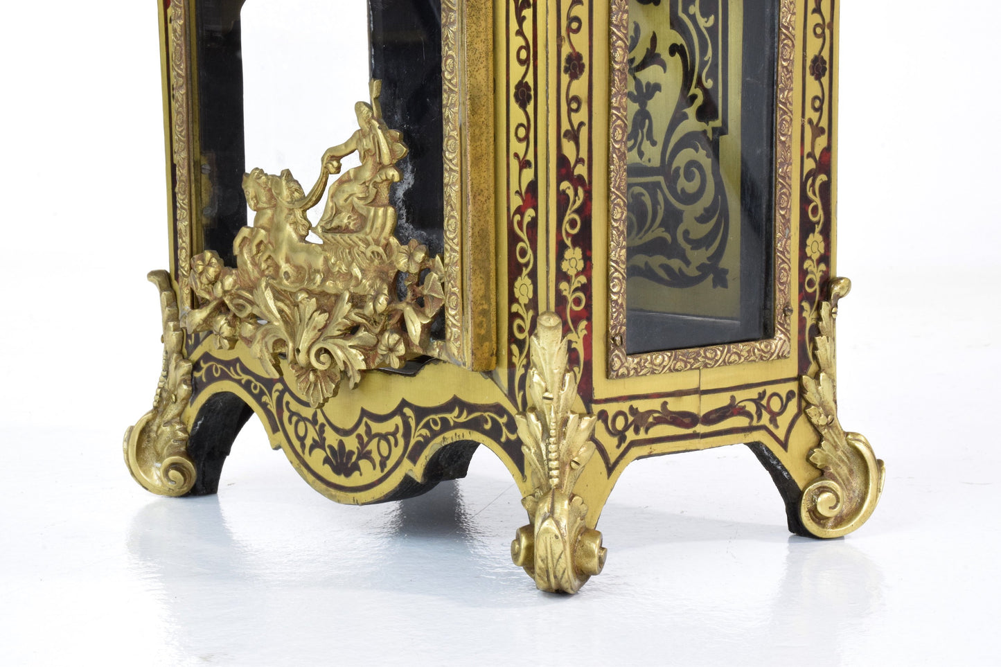 French Antique Boulle Mantel Clock - Spirit Gallery