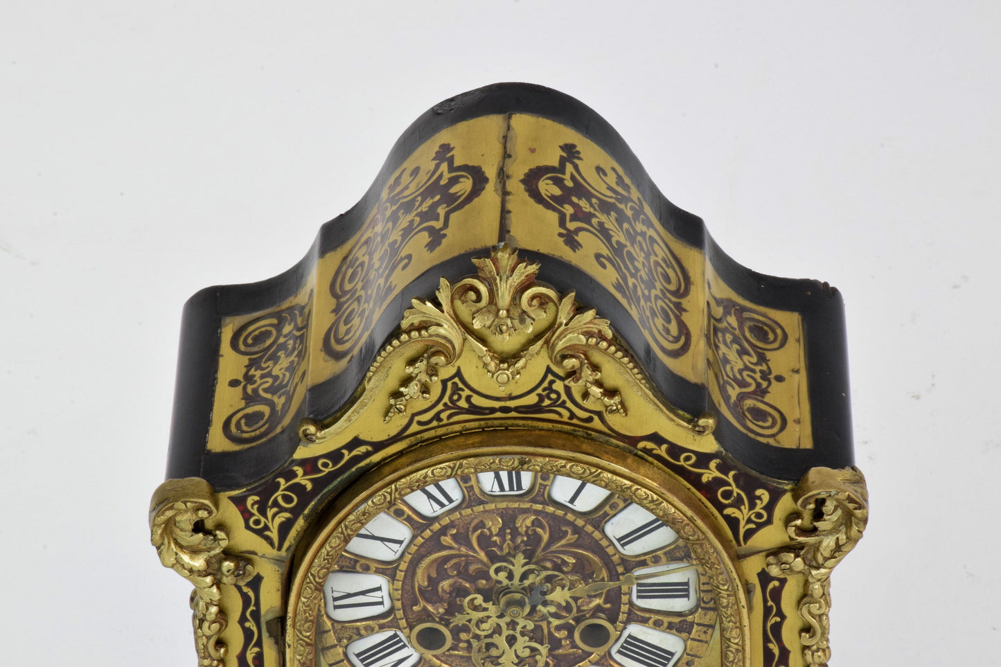 French Antique Boulle Mantel Clock - Spirit Gallery