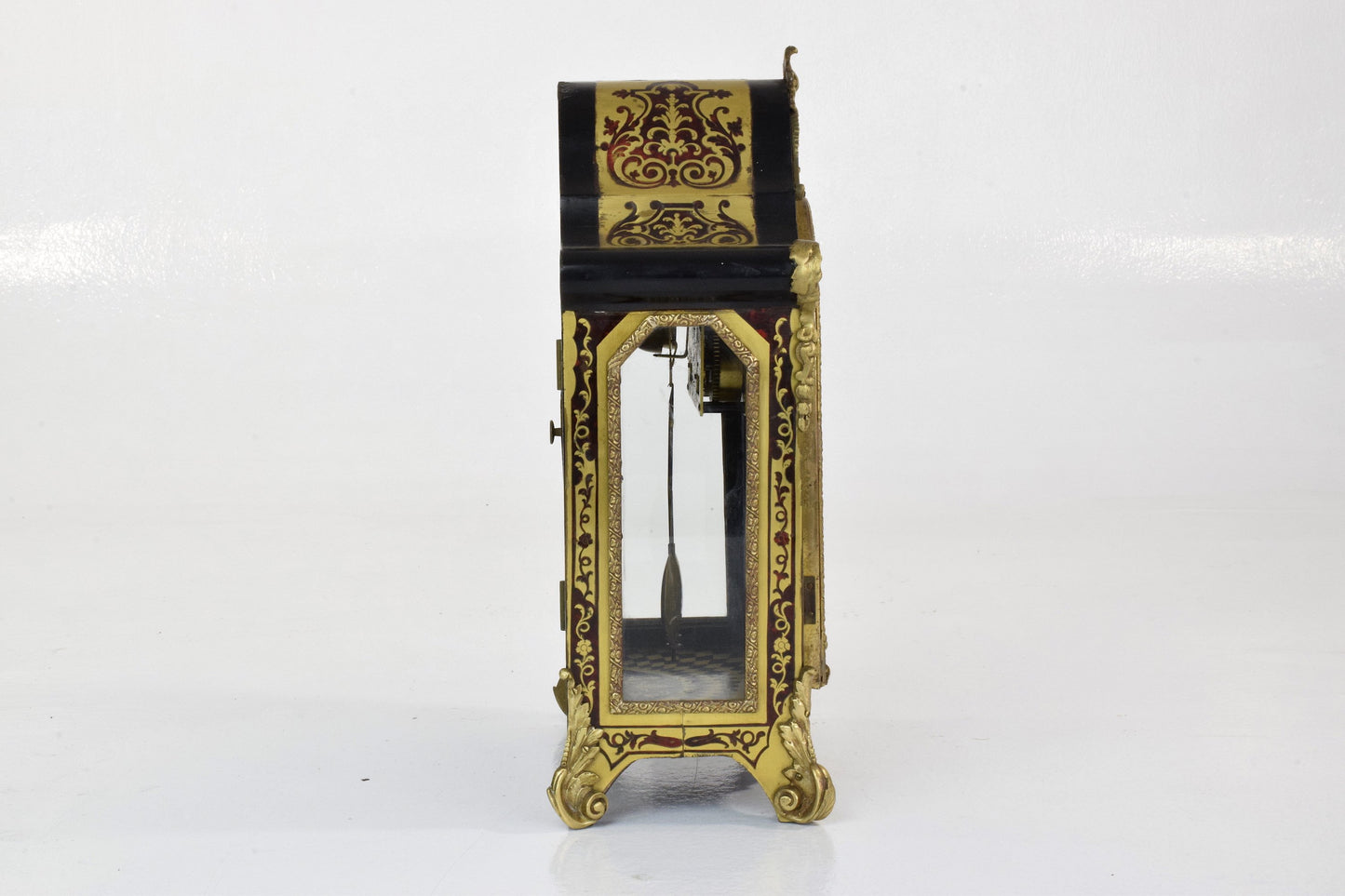 French Antique Boulle Mantel Clock - Spirit Gallery
