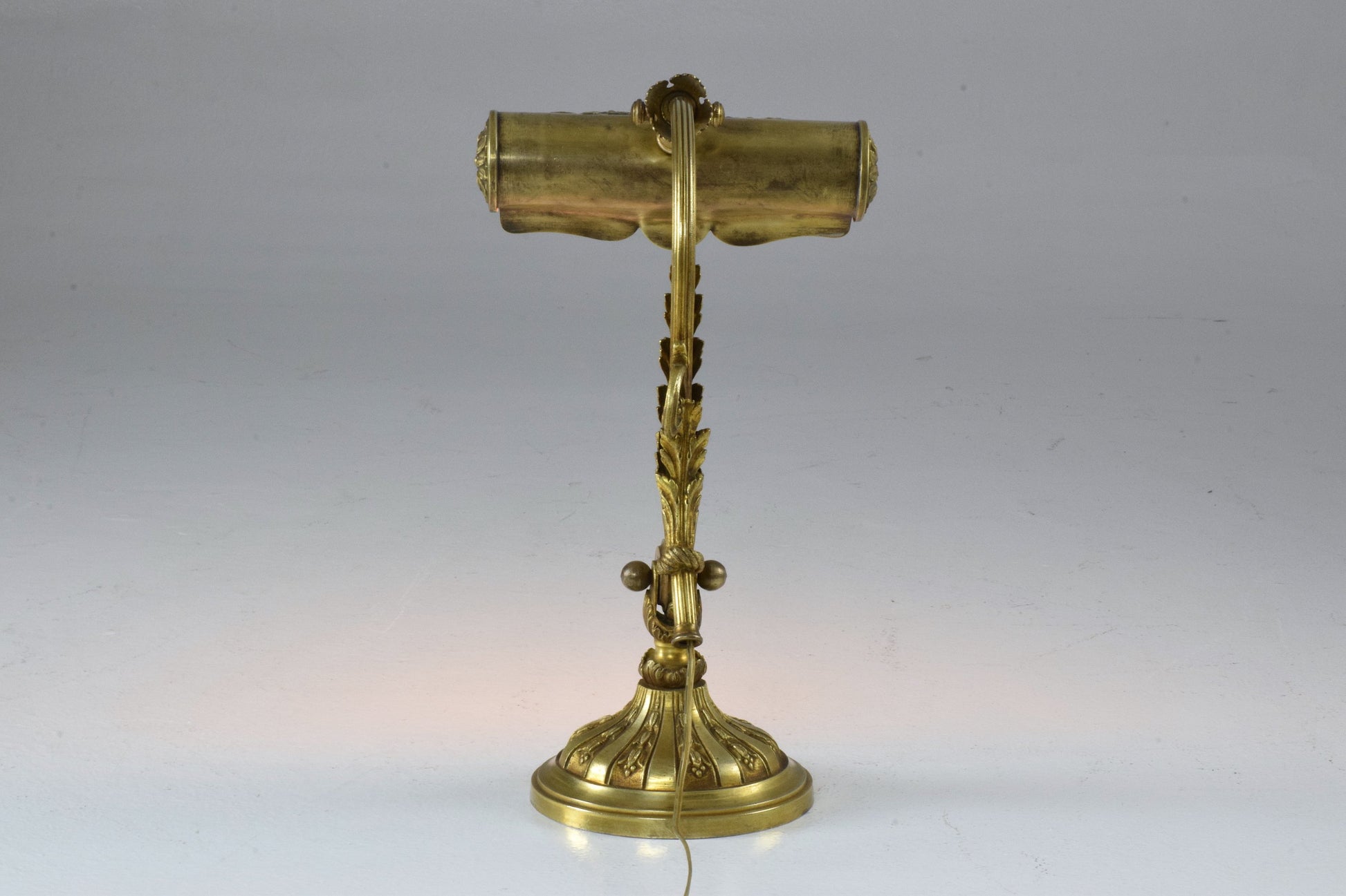 French Art Nouveau Brass Piano Lamp - Spirit Gallery
