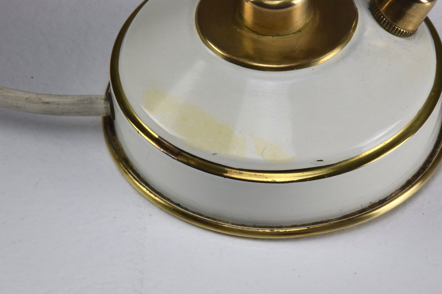 French Articulating Vintage Brass Table Desk Lamp, 1950's - Spirit Gallery