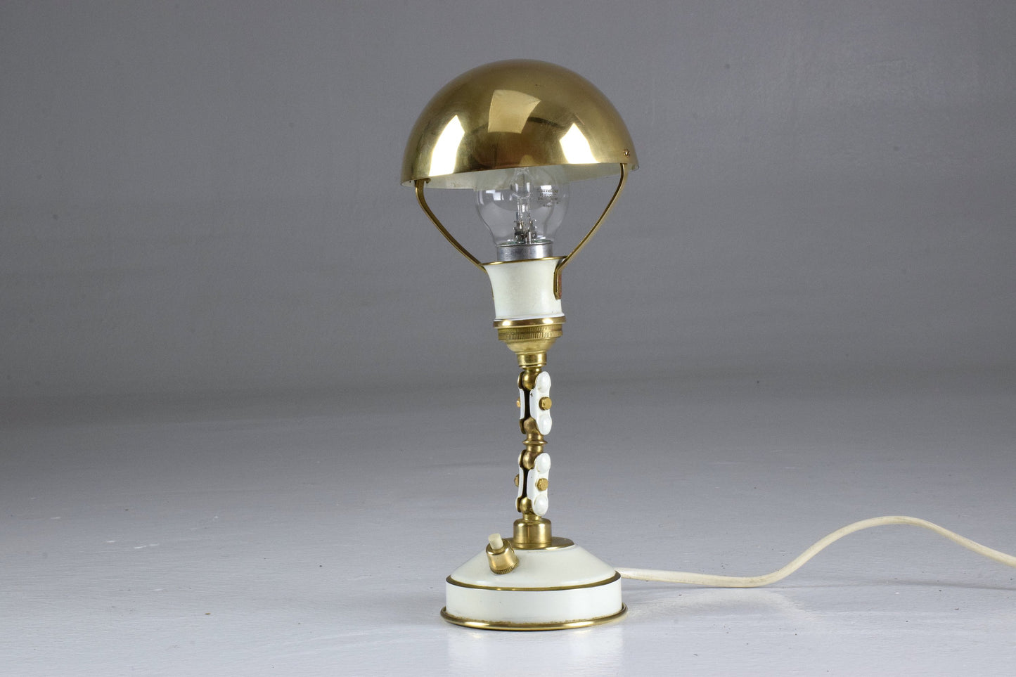 French Articulating Vintage Brass Table Desk Lamp, 1950's - Spirit Gallery