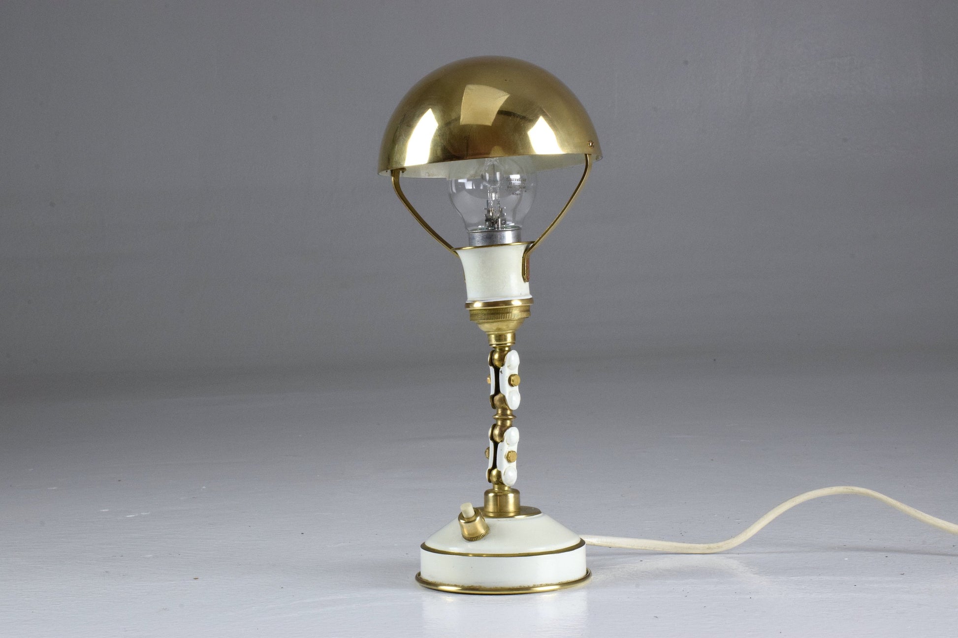 French Articulating Vintage Brass Table Desk Lamp, 1950's - Spirit Gallery