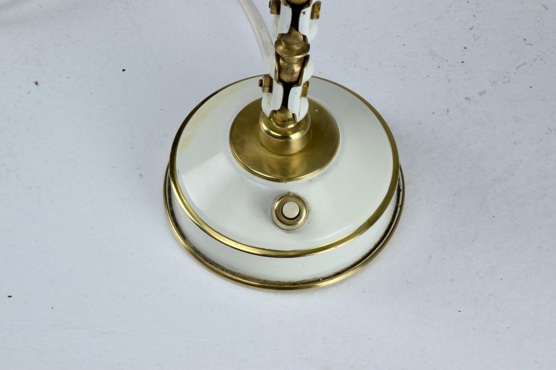 French Articulating Vintage Brass Table Desk Lamp, 1950's - Spirit Gallery