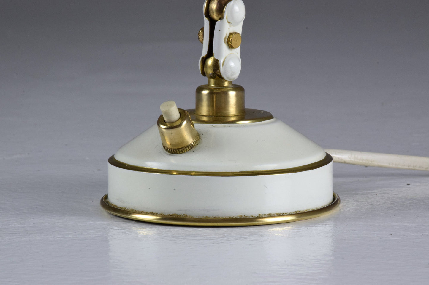 French Articulating Vintage Brass Table Desk Lamp, 1950's - Spirit Gallery