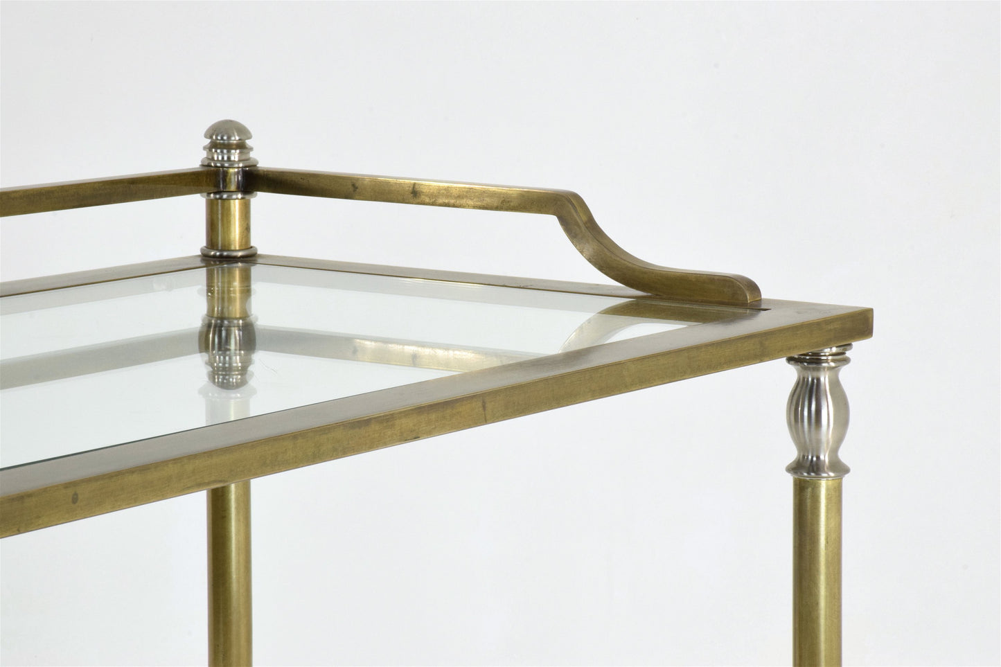 French Brass Desk, 1970's - Spirit Gallery