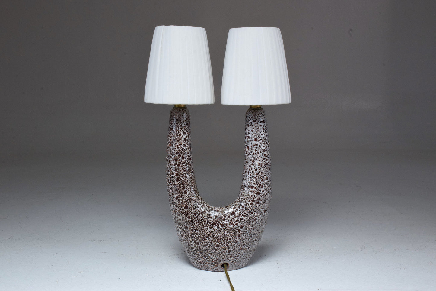 French Mid-Century Ceramic Table Lamp by Vallauris le Vaucour, 1950's - Spirit Gallery