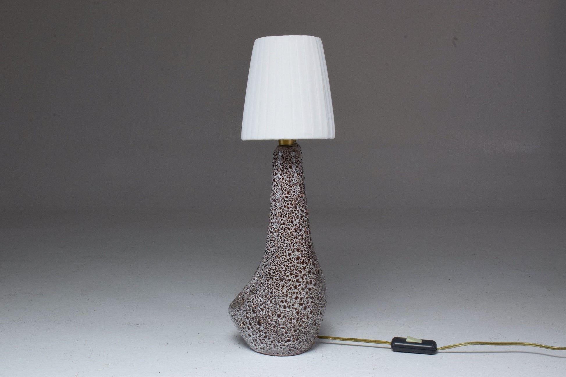 French Mid-Century Ceramic Table Lamp by Vallauris le Vaucour, 1950's - Spirit Gallery