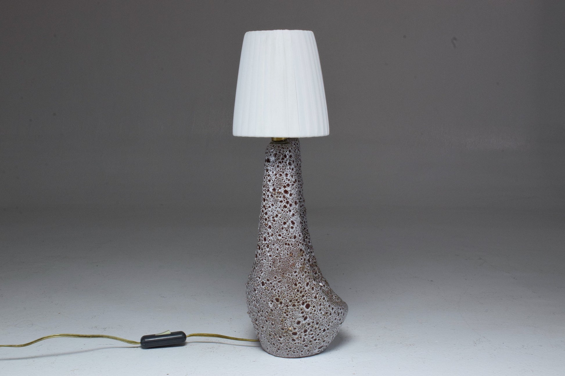 French Mid-Century Ceramic Table Lamp by Vallauris le Vaucour, 1950's - Spirit Gallery