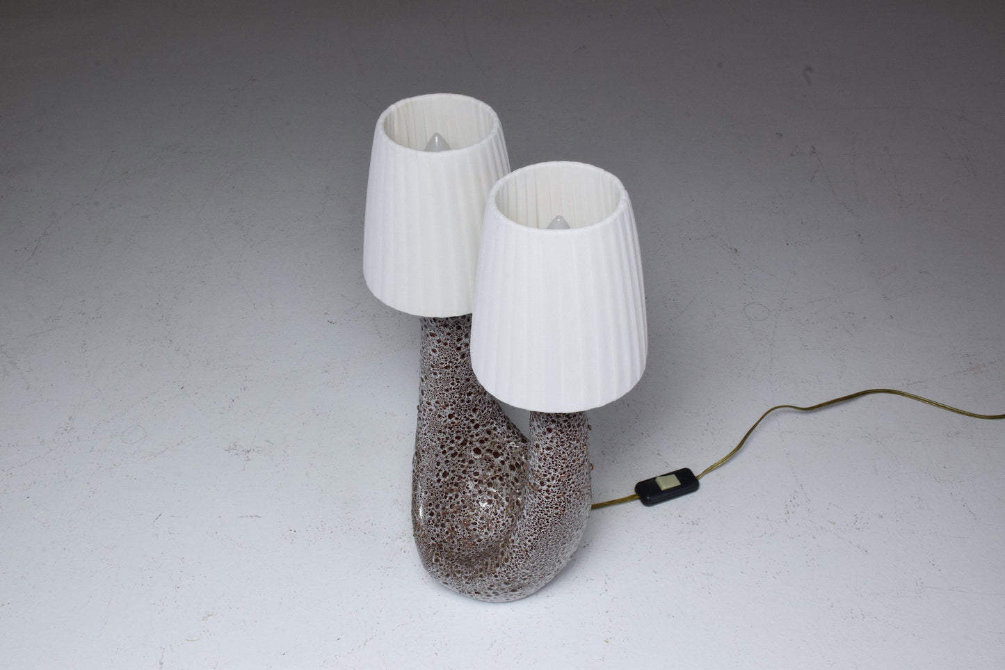 French Mid-Century Ceramic Table Lamp by Vallauris le Vaucour, 1950's - Spirit Gallery