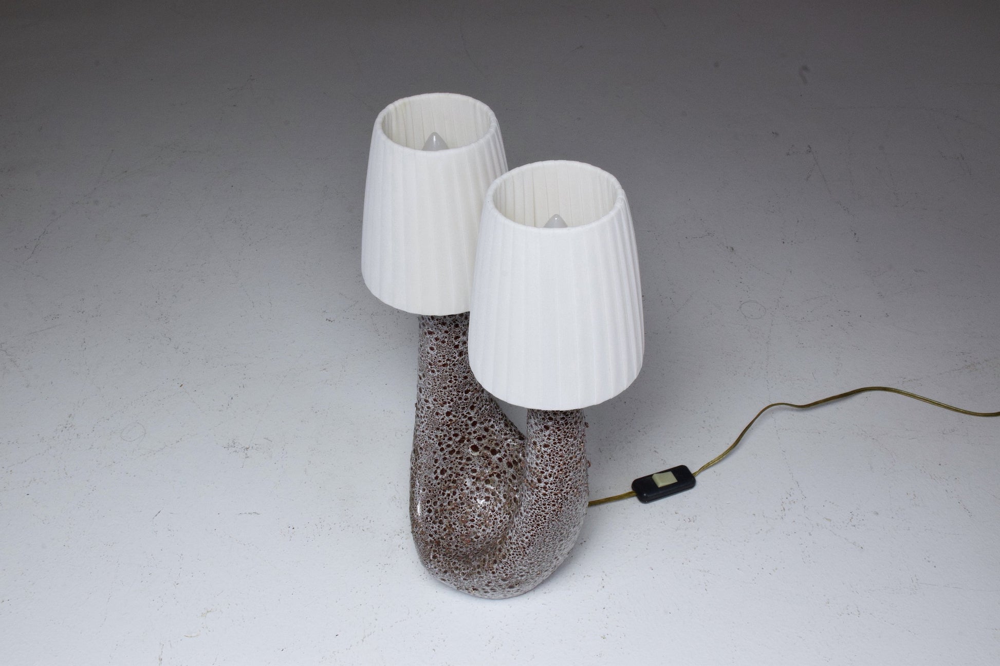 French Mid-Century Ceramic Table Lamp by Vallauris le Vaucour, 1950's - Spirit Gallery