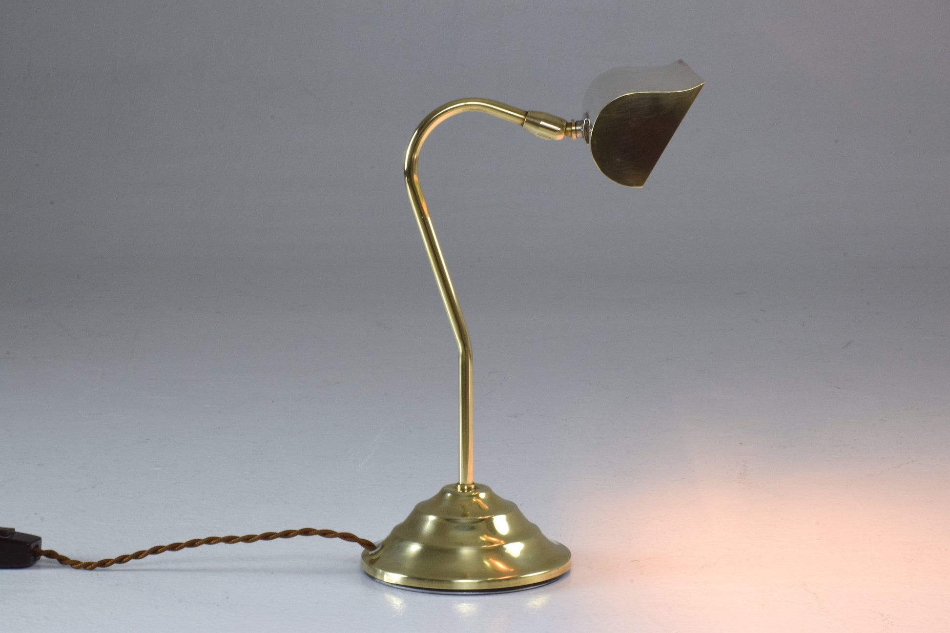 French Midcentury Brass Piano Lamp, 1950-1960 - Spirit Gallery