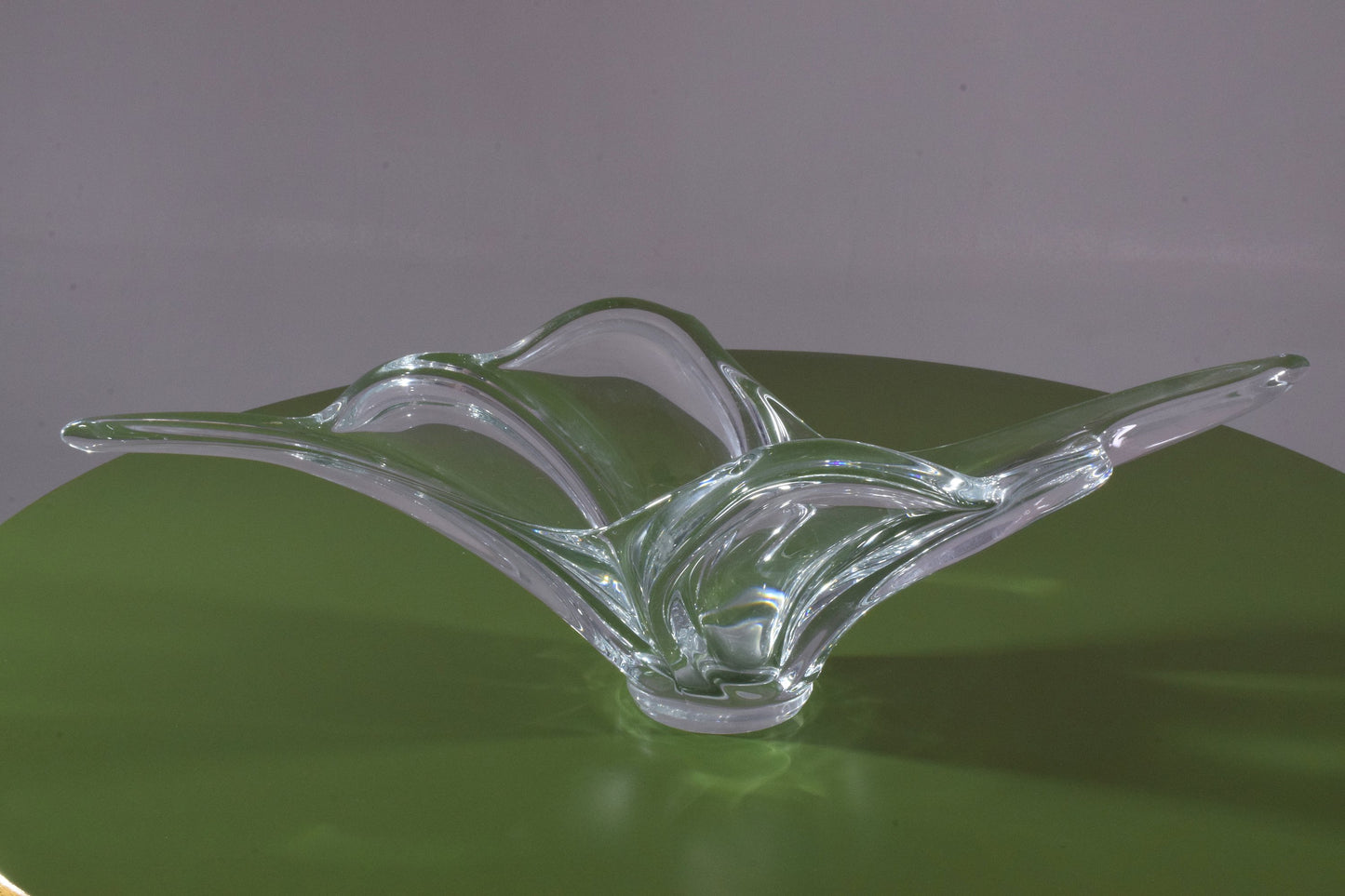 French Sculptural Vintage Crystal Centerpiece, 1960-1970's - Spirit Gallery