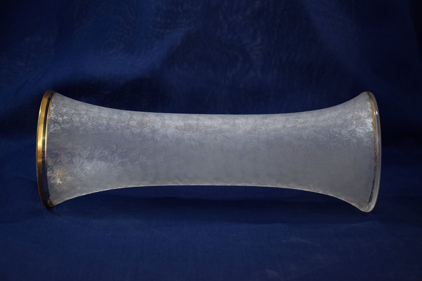 French Vintage Etched Glass Vase, 1960's - Spirit Gallery