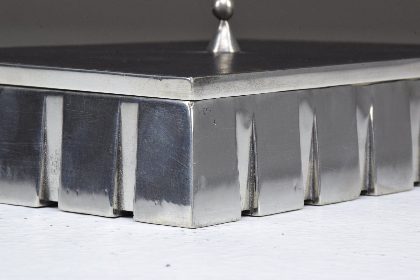 French Vintage Metal and Wood Box, 1970s - Spirit Gallery