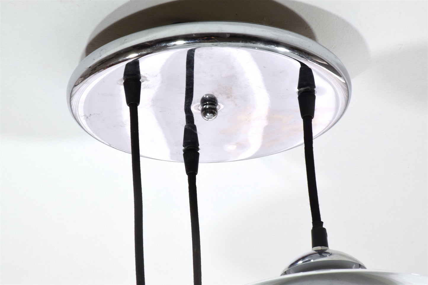 Italian 20th Century Vintage Chrome Pendant, 1970's - Spirit Gallery