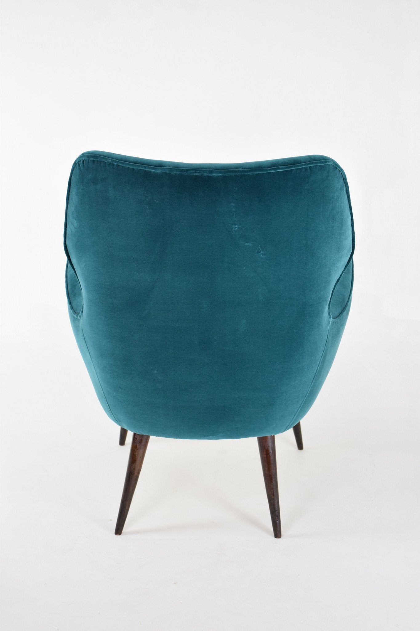 Italian Blue Velvet Armchairs, 1960s, Set of 2 - Spirit Gallery
