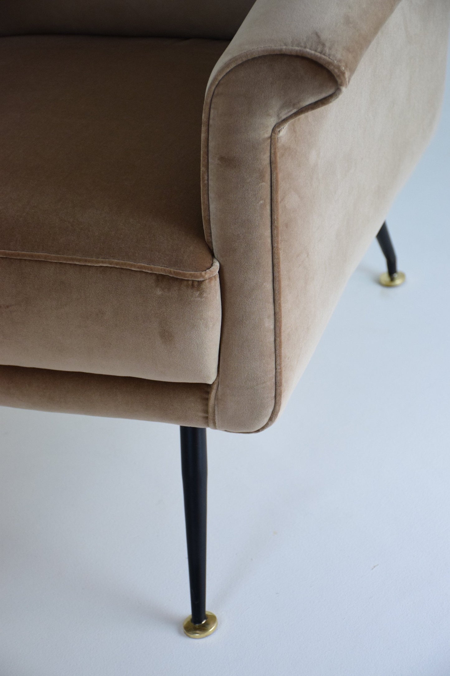 Italian Green Velvet Armchairs, 1960s, Set of 2 - Spirit Gallery