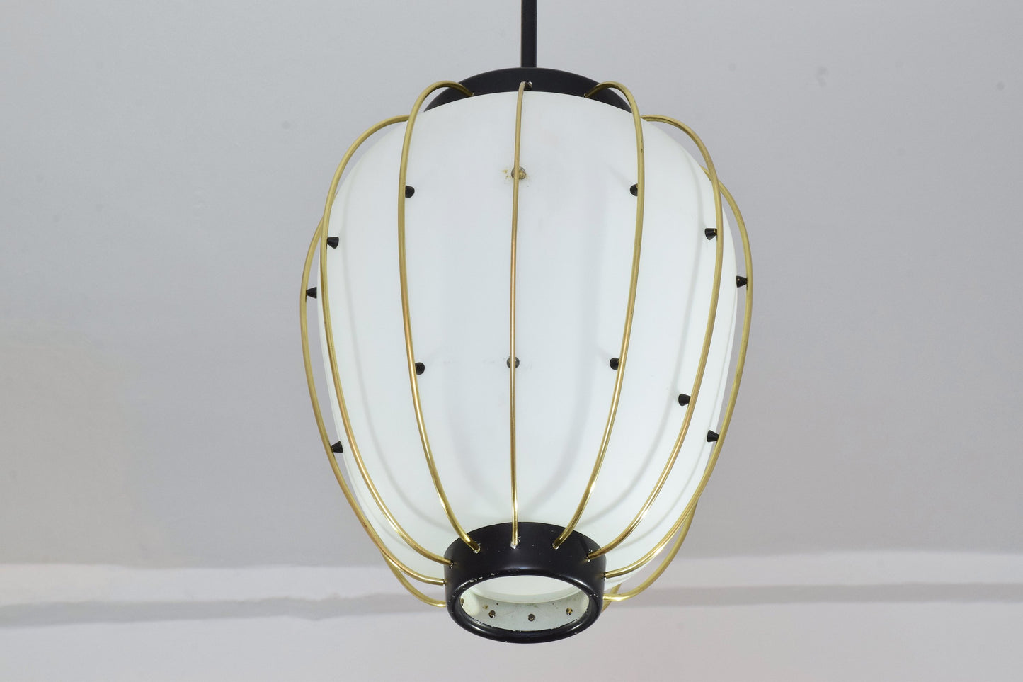 Italian Mid-Century Brass Pendant by Angelo Lelli for Arredoluce, 1960's - Spirit Gallery