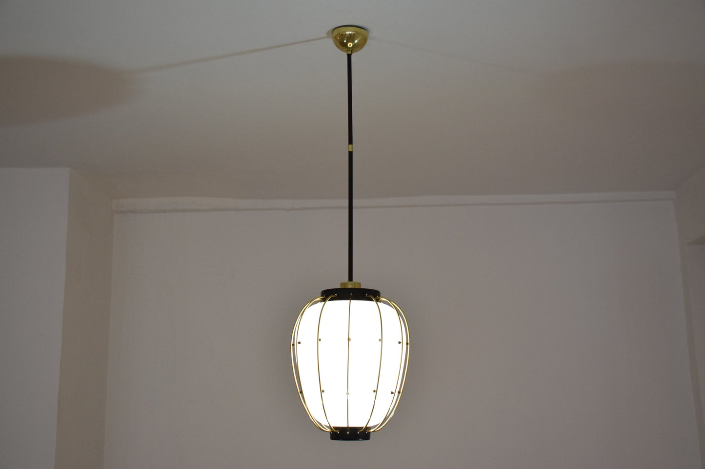 Italian Mid-Century Brass Pendant by Angelo Lelli for Arredoluce, 1960's - Spirit Gallery