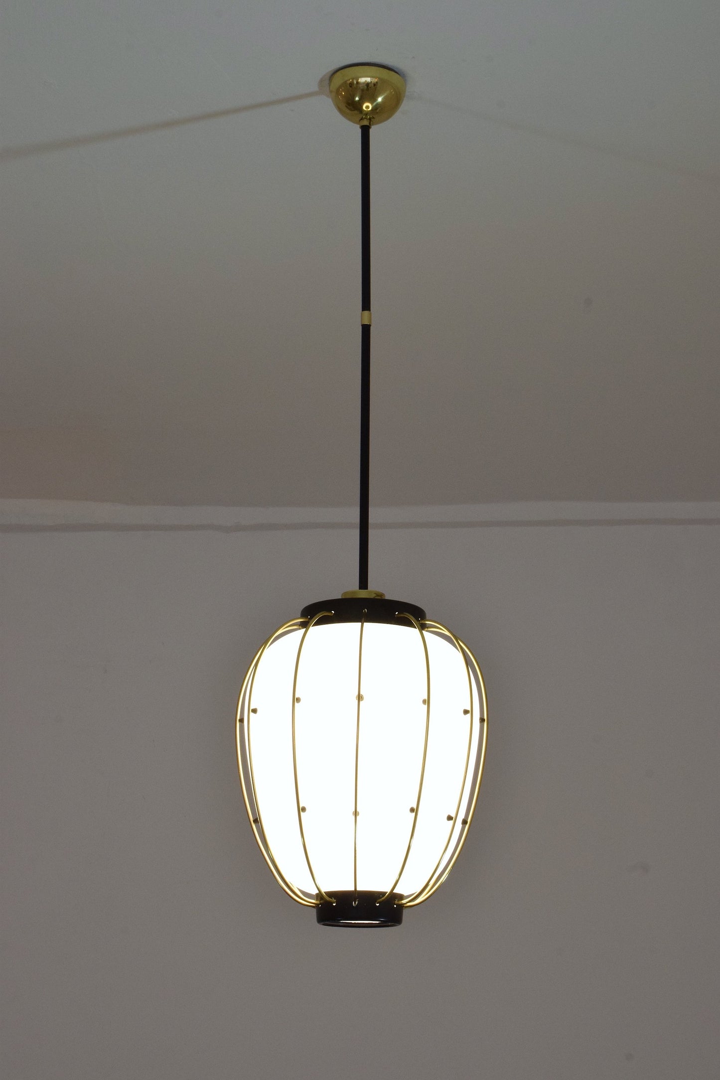 Italian Mid-Century Brass Pendant by Angelo Lelli for Arredoluce, 1960's - Spirit Gallery