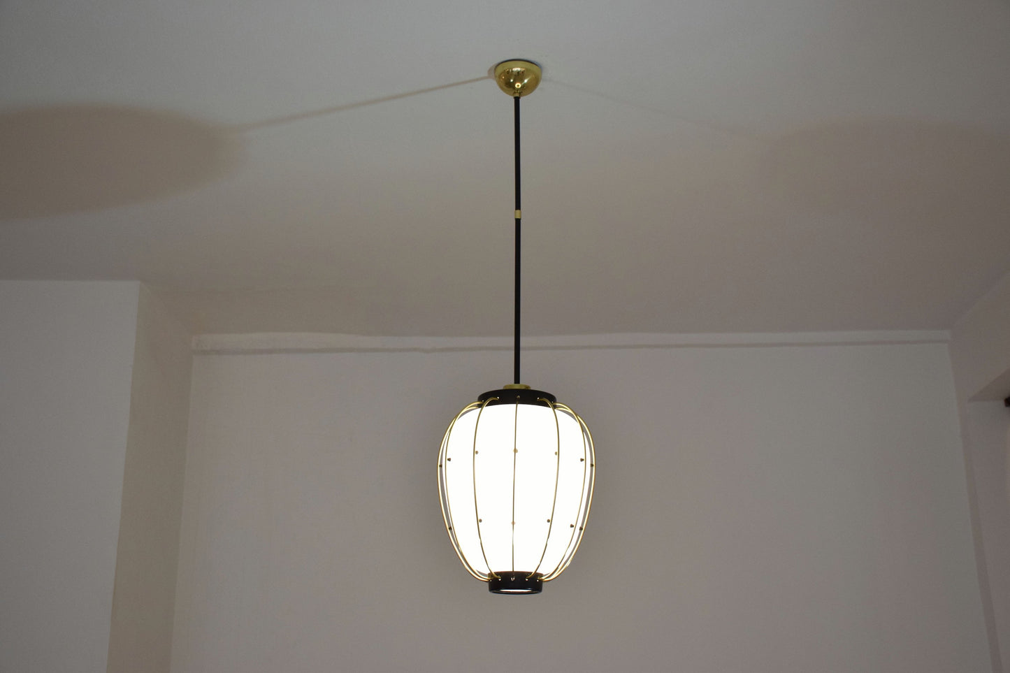 Italian Mid-Century Brass Pendant by Angelo Lelli for Arredoluce, 1960's - Spirit Gallery