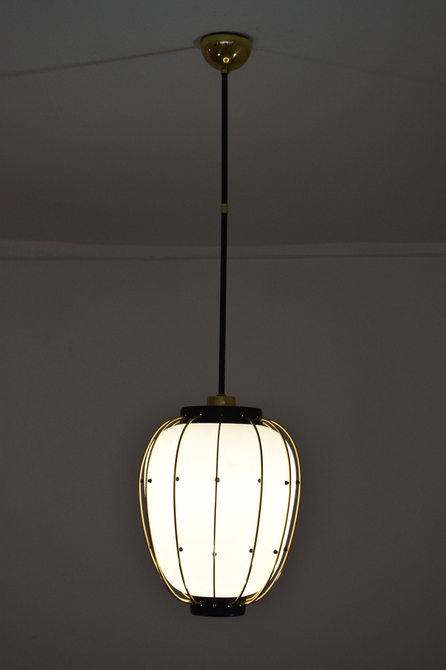 Italian Mid-Century Brass Pendant by Angelo Lelli for Arredoluce, 1960's - Spirit Gallery
