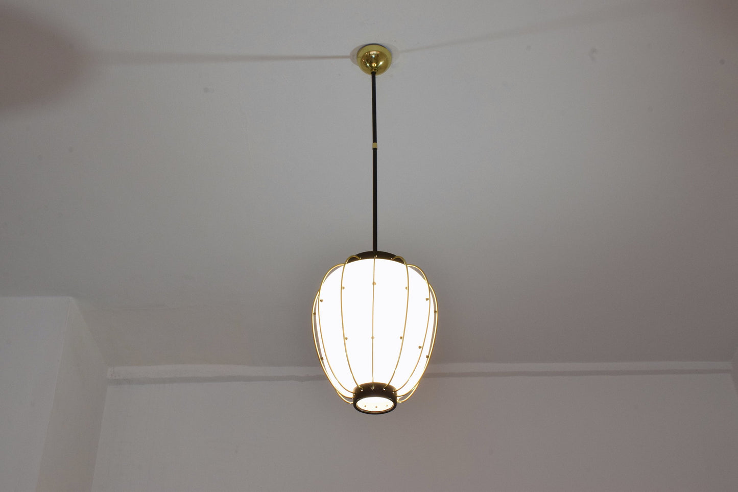 Italian Mid-Century Brass Pendant by Angelo Lelli for Arredoluce, 1960's - Spirit Gallery