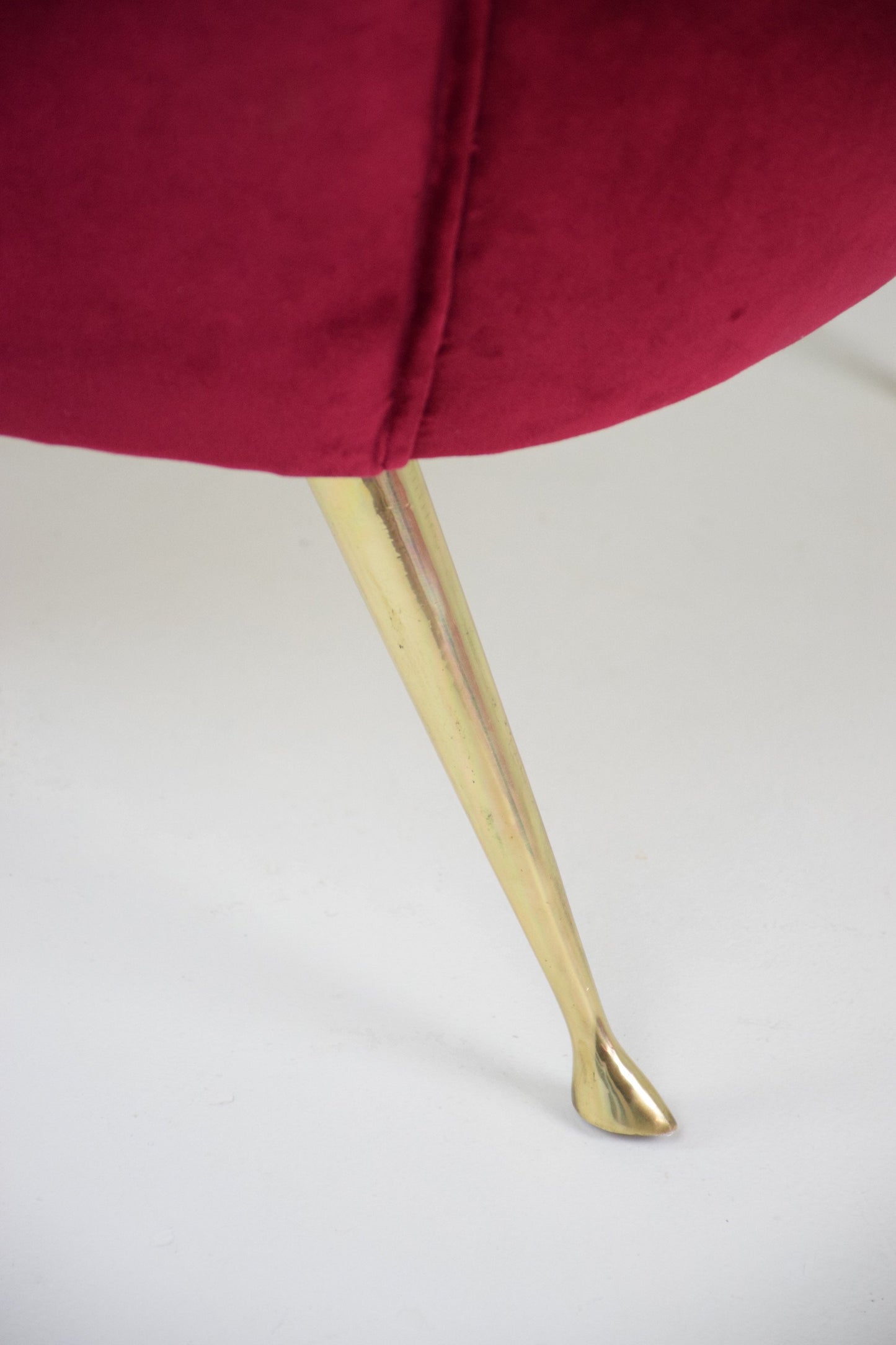 Italian Mid-Century Two-Seater Red Sofa, 1950s - Spirit Gallery