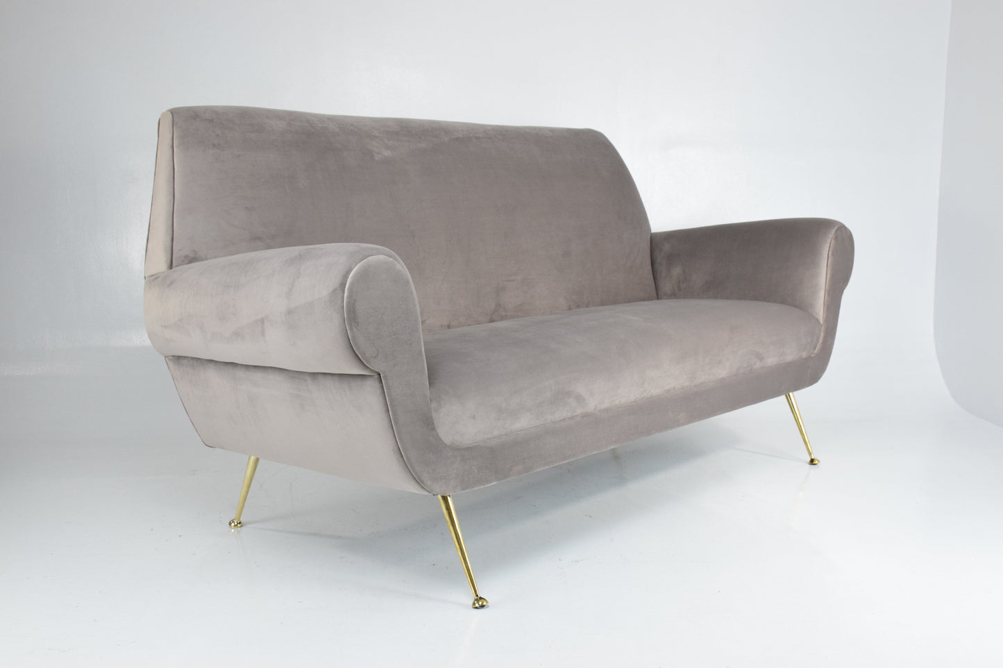 Italian Mid-Century Velvet Sofa, 1950's - Spirit Gallery