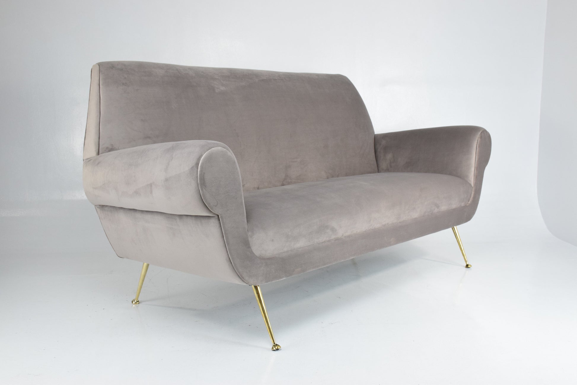 Italian Mid-Century Velvet Sofa, 1950's - Spirit Gallery