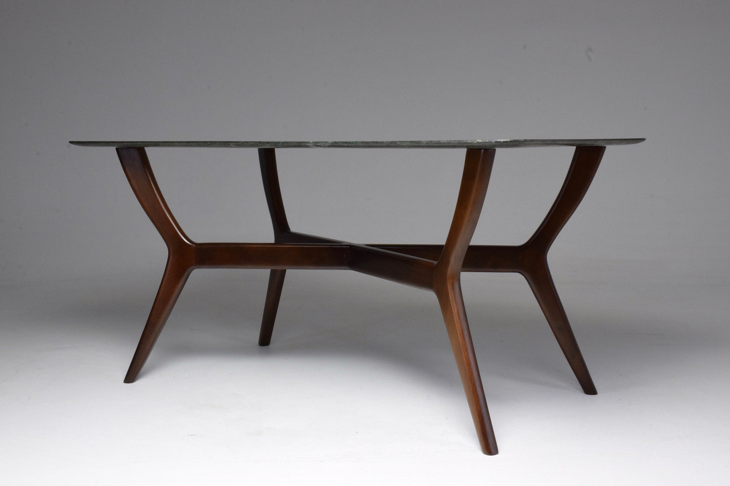 Italian Midcentury Coffee Table in Guatemala Marble, Gio Ponti Style - Spirit Gallery