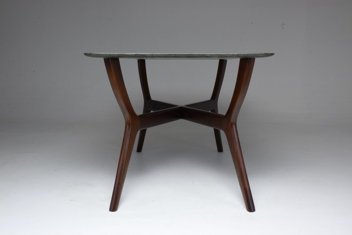 Italian Midcentury Coffee Table in Guatemala Marble, Gio Ponti Style - Spirit Gallery