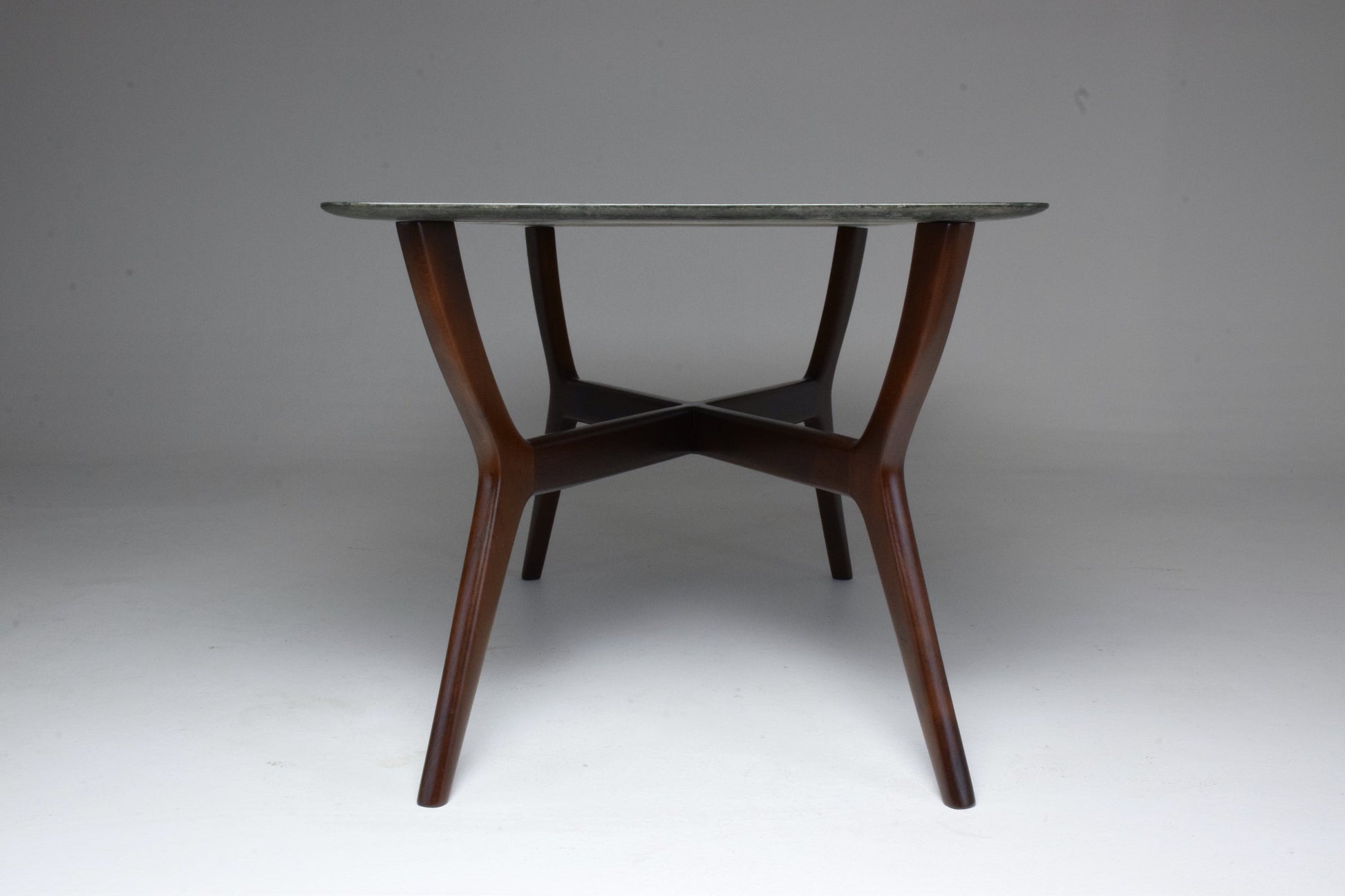 Italian Midcentury Coffee Table in Guatemala Marble, Gio Ponti Style - Spirit Gallery