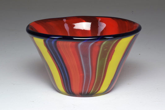 Italian Midcentury Murano Glass Bowl, 1950s - Spirit Gallery