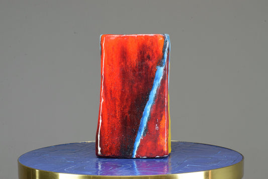 Italian Multicolour Vintage Ceramic Vase, 1970's - Spirit Gallery