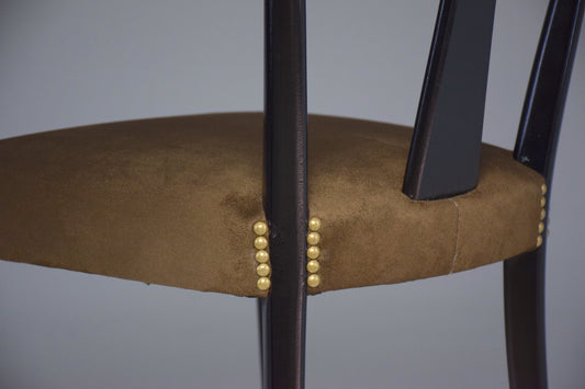 Italian Vintage Dining Chairs In the Style of Guglielmo Ulrich, Set of 6, 1940's - Spirit Gallery