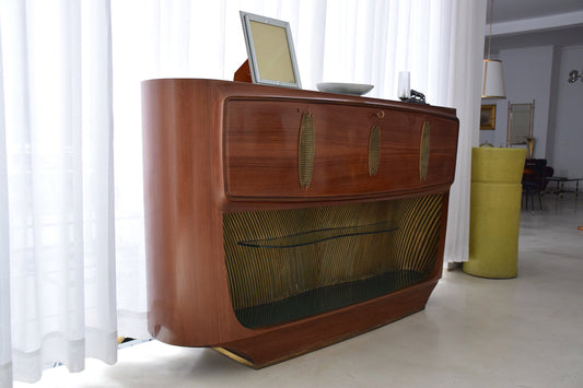 Italian Vintage Mid-Century Buffet or Bar Cabinet by Vittorio Dassi, 1940-1950's - Spirit Gallery