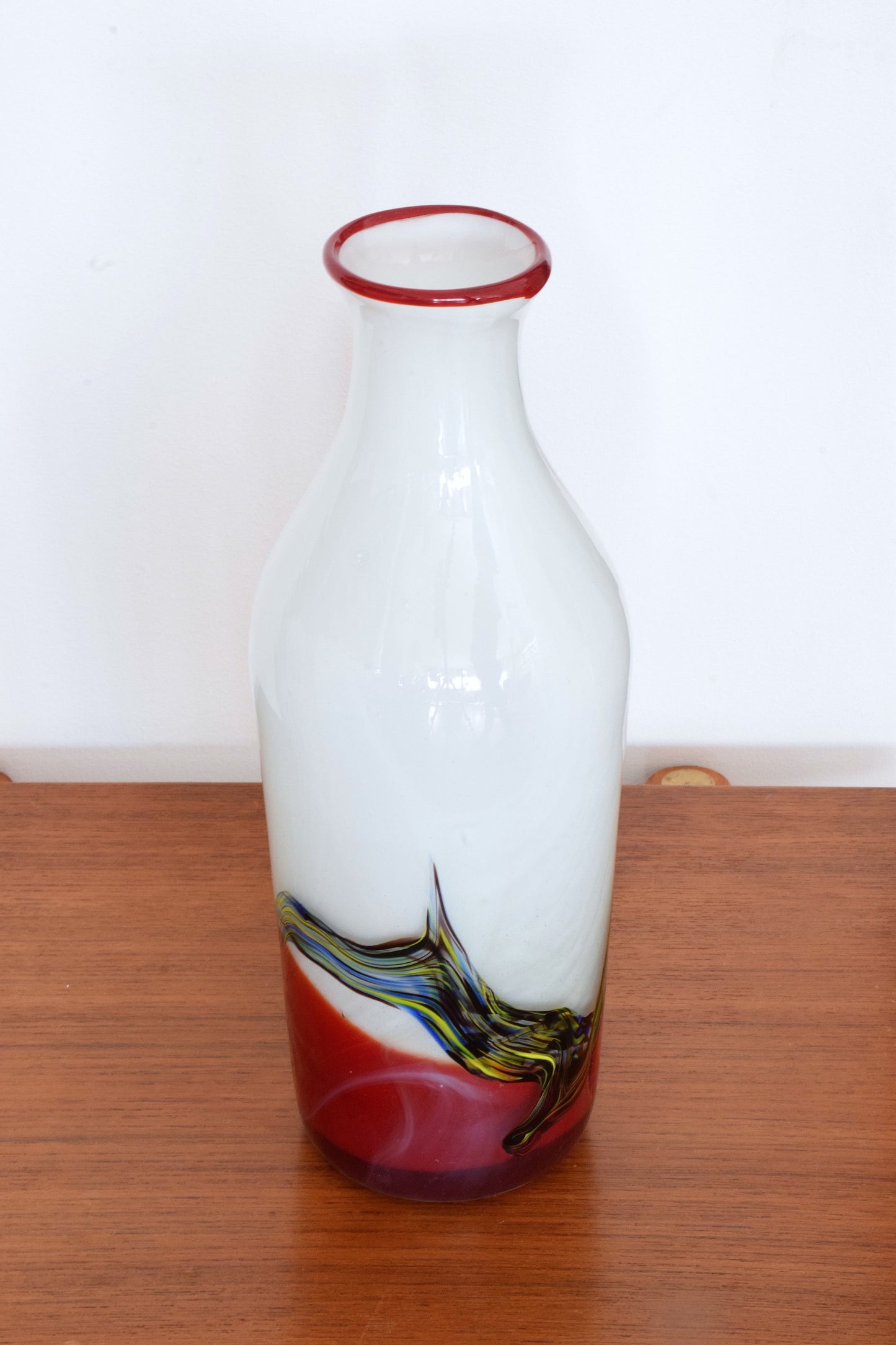 Italian Vintage Midcentury Murano Vase, 1970s - Spirit Gallery