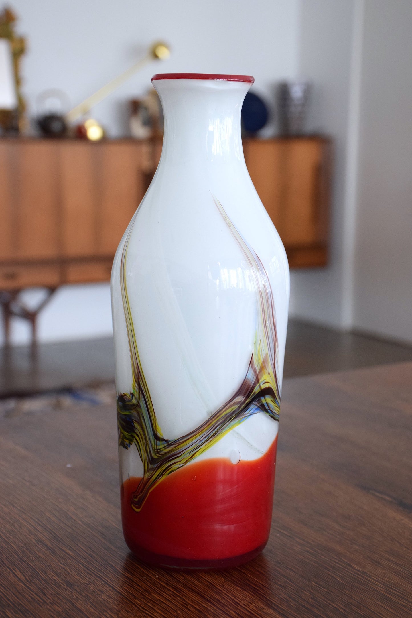 Italian Vintage Midcentury Murano Vase, 1970s - Spirit Gallery